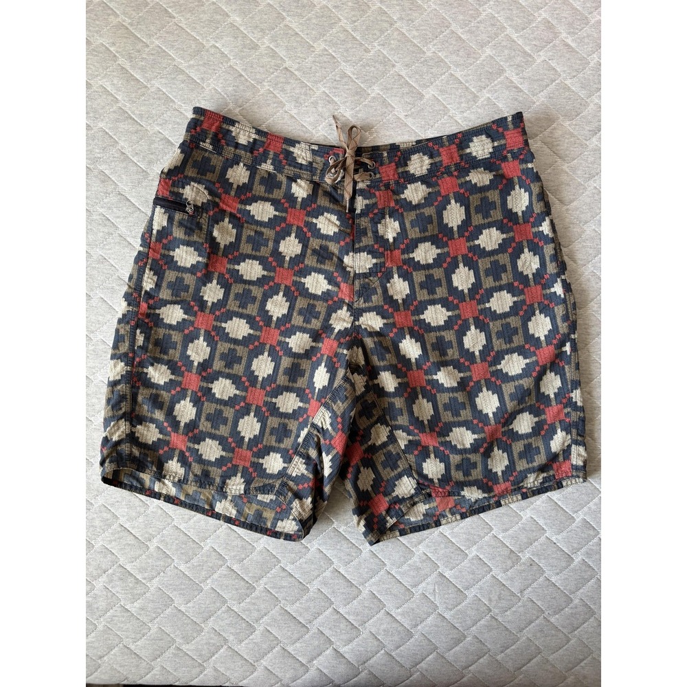 Patagonia‎ Boardshorts Mens 38 Multicolor Geometric Swim Surf Quick Dry Outdoor
